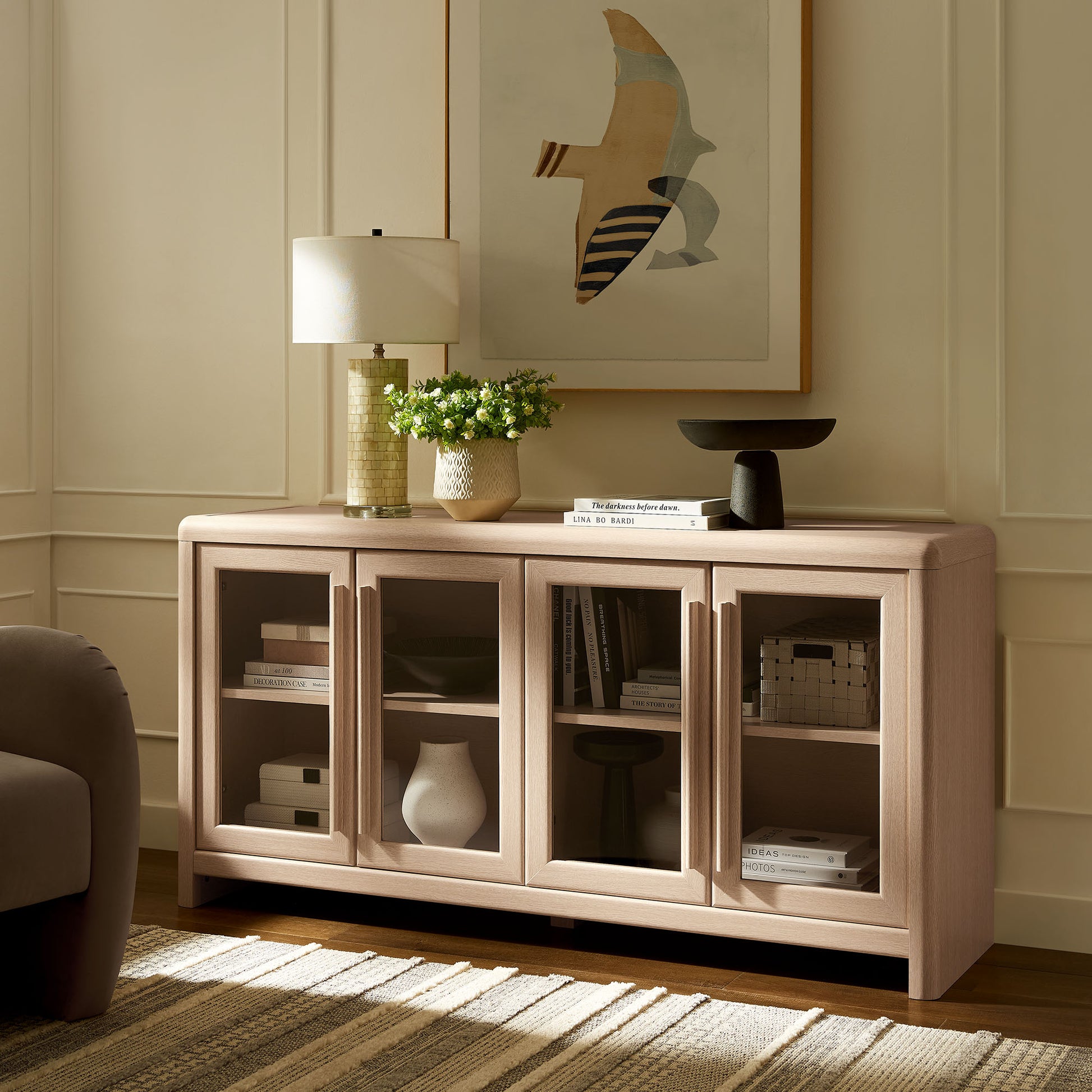 Evren 4-Door Sideboard Storage Display Cabinet by Modway EEI-7287 FredCo