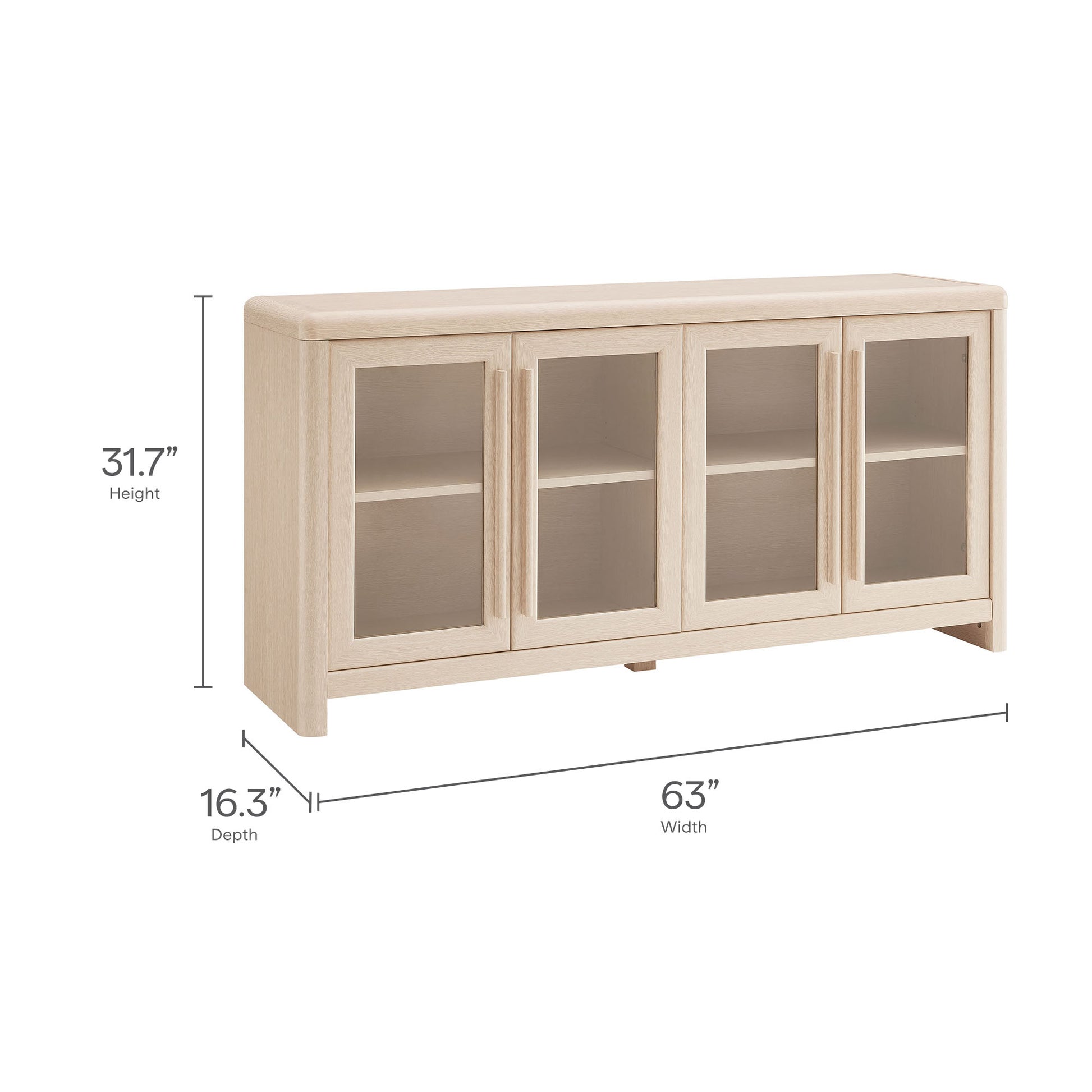 Evren 4-Door Sideboard Storage Display Cabinet by Modway EEI-7287 FredCo