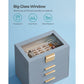 ewelry Box with Glass Lid, 4-Layer Jewelry Organizer FredCo