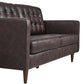 Exalt Tufted Vegan Leather Sofa, EEI-6099 FredCo
