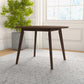 Lara Mid-Century Modern Dining Table Walnut Finish Solid Wood 43 Inch FredCo