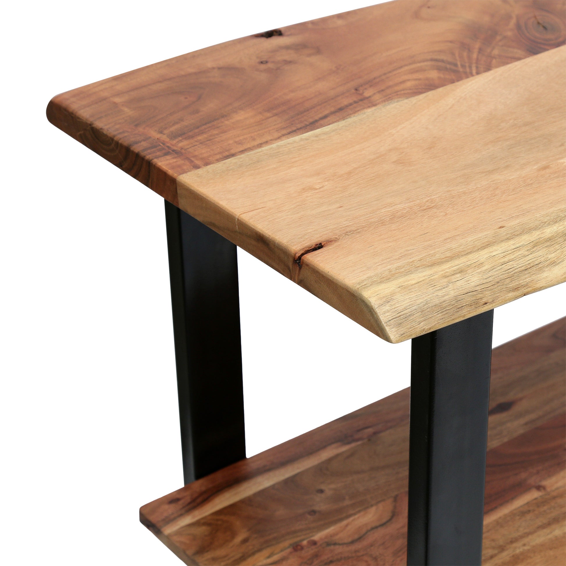 Modern Industrial Media Console Table FredCo