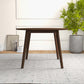Lara Mid-Century Modern Dining Table Walnut Finish Solid Wood 43 Inch FredCo
