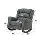 Fabien Gray Fabric Rocking Chair FredCo