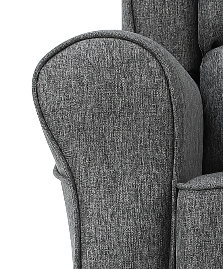 Fabien Gray Fabric Rocking Chair FredCo