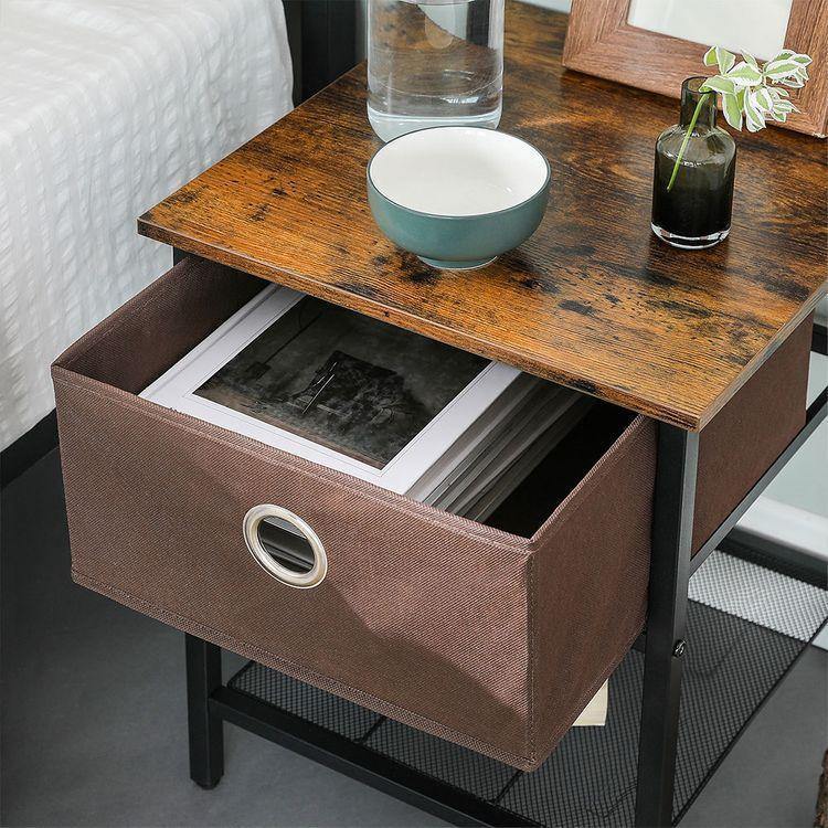 Fabric Drawer End Tables FredCo