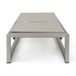 Outdoor Chaise Lounge Set of 2 with Adjustable Aluminum Frame and Textilene Mesh Seating in Grey FredCo