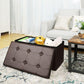 Faux Leather Ottoman Bench FredCo