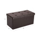 Faux Leather Ottoman Bench FredCo