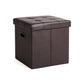 Faux Leather Storage Ottoman FredCo