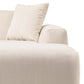 Beige corduroy sofa with matching cushion, modern living room furniture from FredCo International