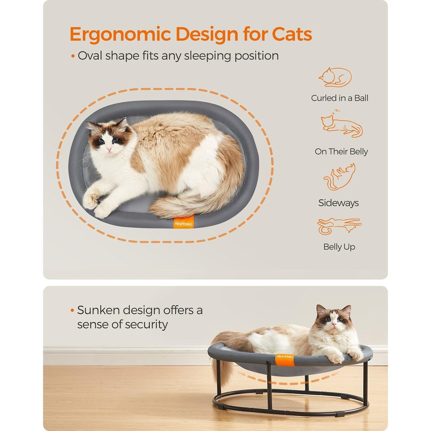 Feandrea Cat Hammock Bed FredCo