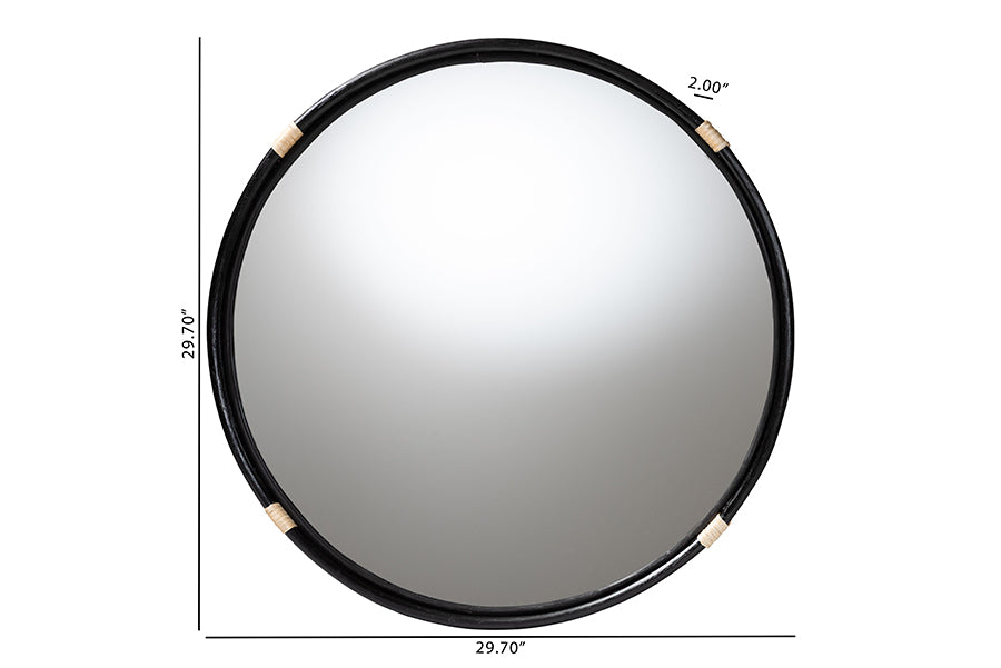 Fenicia Natural Rattan Mirror FredCo