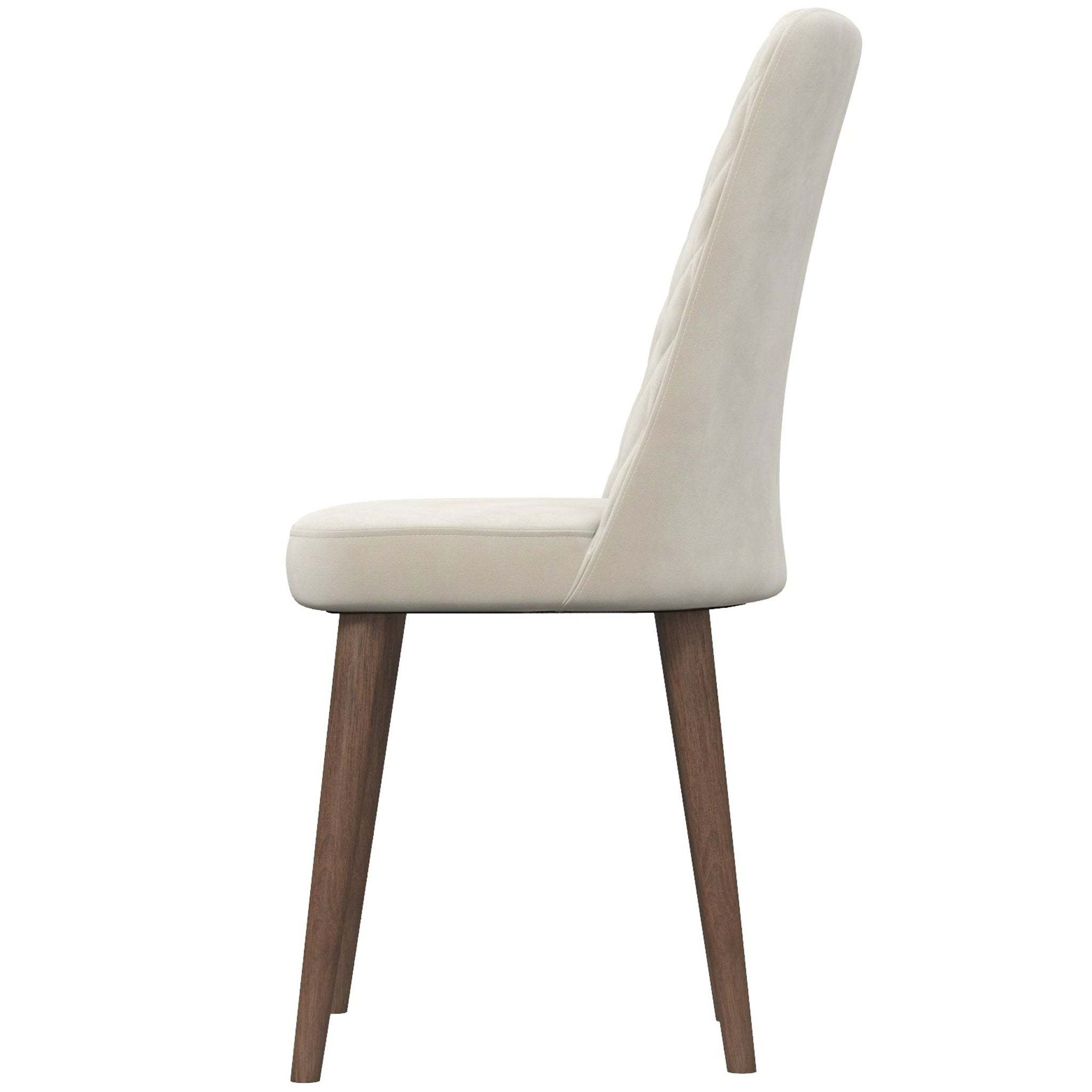 Premium Katie Mid-Century Modern Velvet Dining Chair Set - Elegant Design, Durable Velvet, Solid Wood Frame for Home Kitchen FredCo