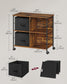 File Cabinet Brown and Black FredCo