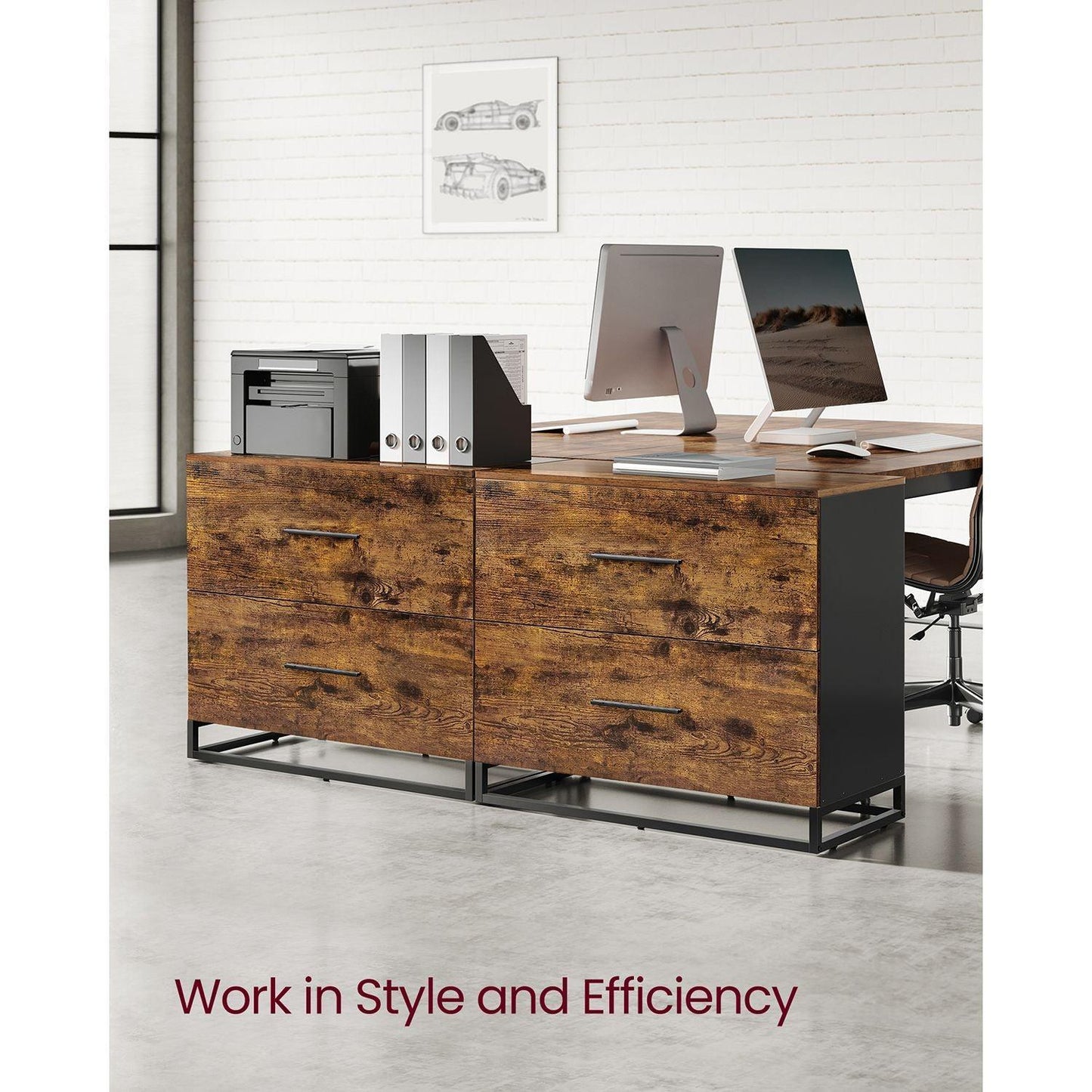 File Cabinet with 2 Drawers FredCo