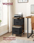 File Cabinet with 2 Drawers Rustic Brown and Ink Black FredCo