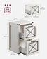 File Cabinet with 2 Drawers Rustic White FredCo