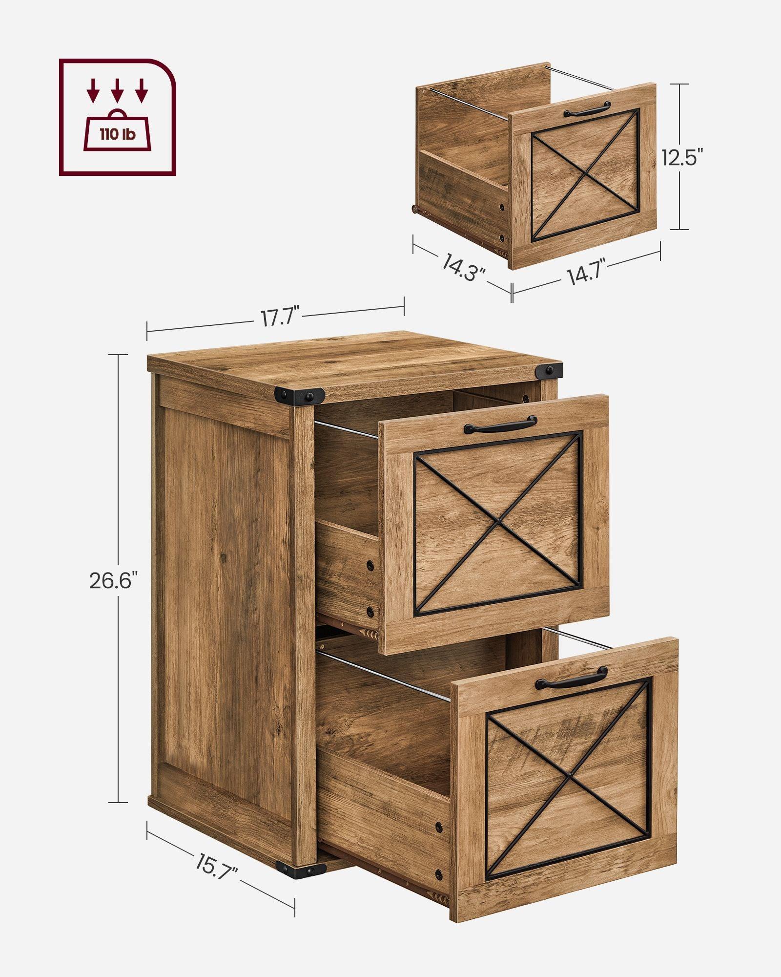 File Cabinet with 2 File Drawers FredCo