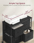 File Cabinet with 4 Drawers Ebony Black and Ink Black FredCo