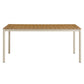 Finn 71" Outdoor Patio Aluminum Dining Table with Faux Wood Top by Modway EEI-7237 FredCo