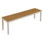 Finn Outdoor Patio Aluminum Bench with Faux Wood Top by Modway EEI-7238 FredCo