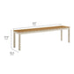 Finn Outdoor Patio Aluminum Faux Wood Dining Set with Benches by Modway EEI-7239 FredCo