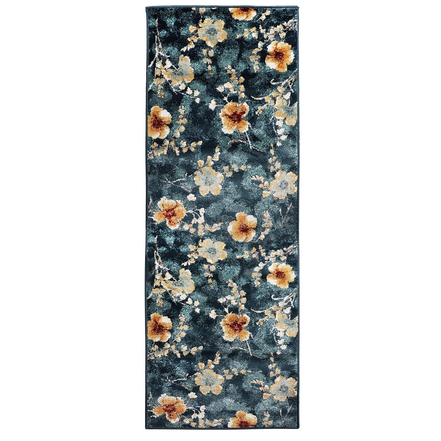 Fiore Modern Oriental Floral Rug FredCo