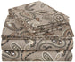 Flannel 100% Cotton All-Season Deep Pocket Paisley Sheet Set FredCo