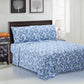 Flannel 100% Cotton All-Season Deep Pocket Paisley Sheet Set FredCo