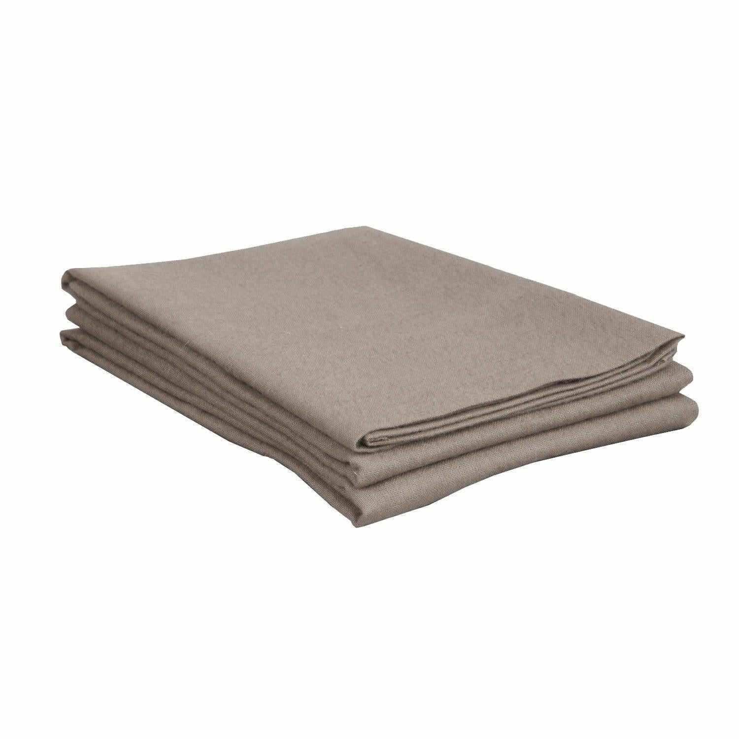 Flannel 100% Cotton Bedroom Favorite Solid Pillowcase Set FredCo