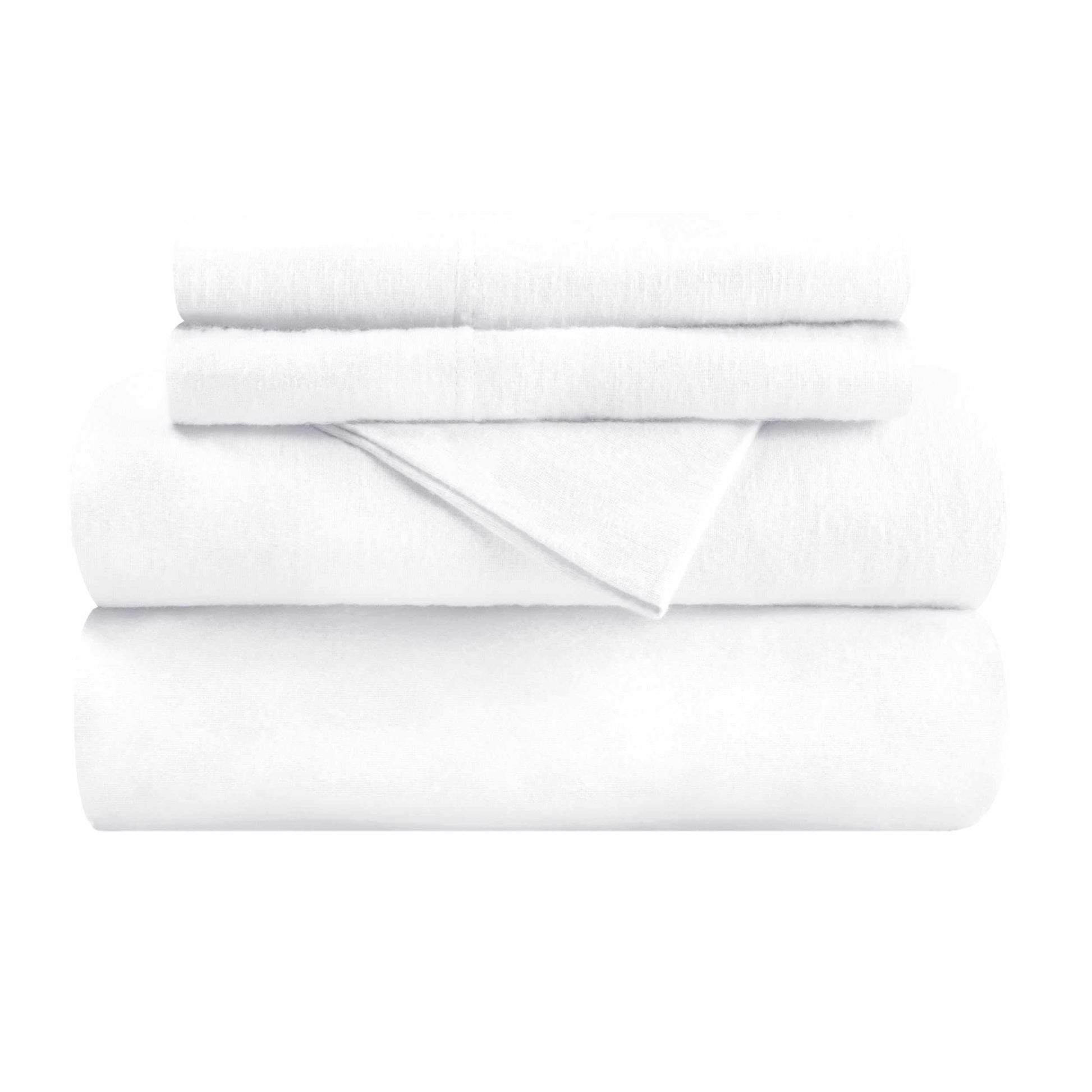 Flannel 100% Cotton Winter Favorite Deep Pocket Solid Sheet Set FredCo