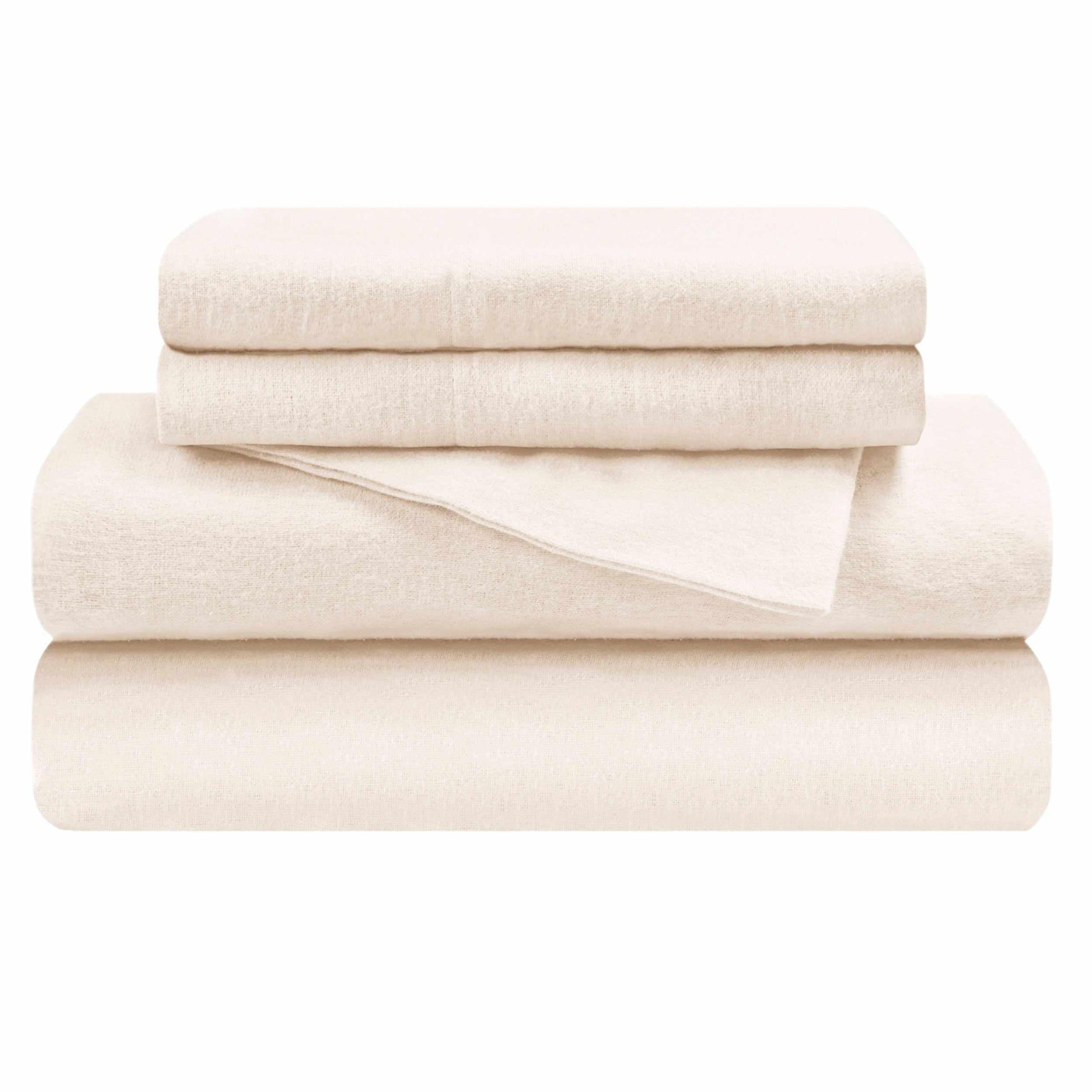 Flannel 100% Cotton Winter Favorite Deep Pocket Solid Sheet Set FredCo