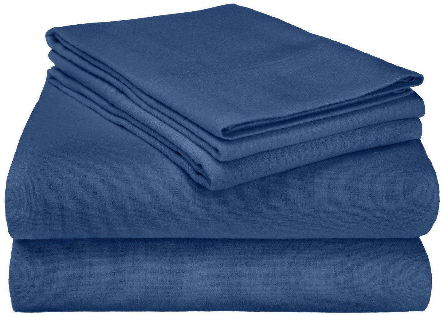 Flannel 100% Cotton Winter Favorite Deep Pocket Solid Sheet Set FredCo