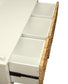 Flavius Rattan & White Finish Bench W/Storage FredCo