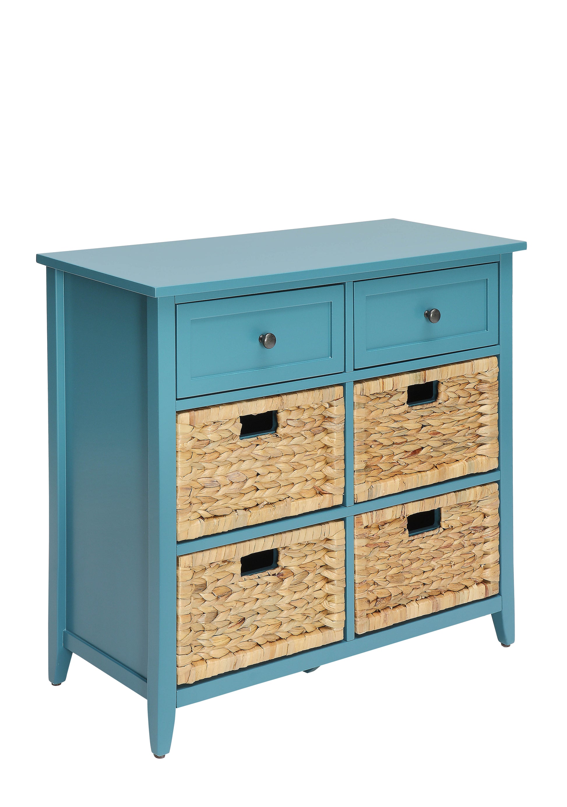 Flavius Teal Finish Console Cabinet FredCo