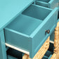 Flavius Teal Finish Console Cabinet FredCo