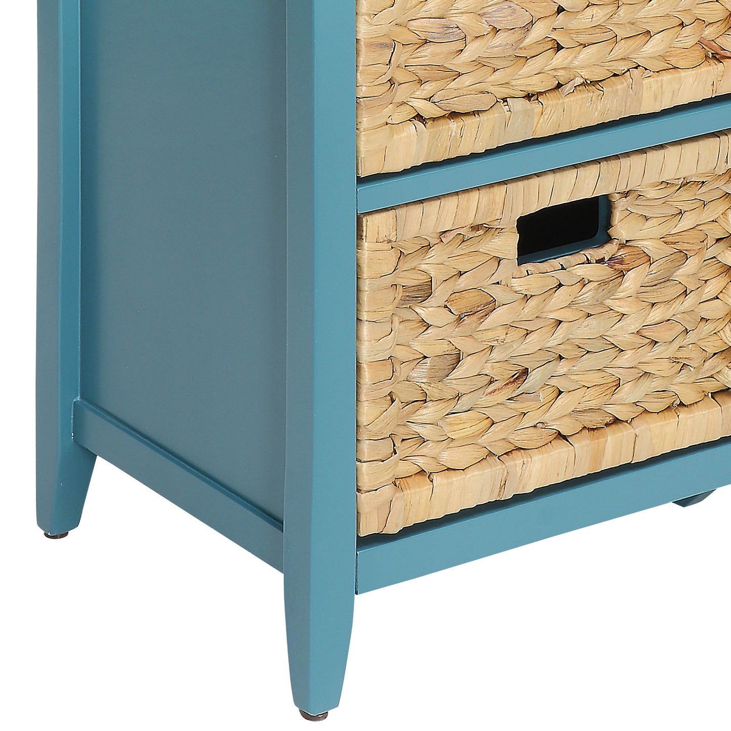 Flavius Teal Finish Console Cabinet FredCo