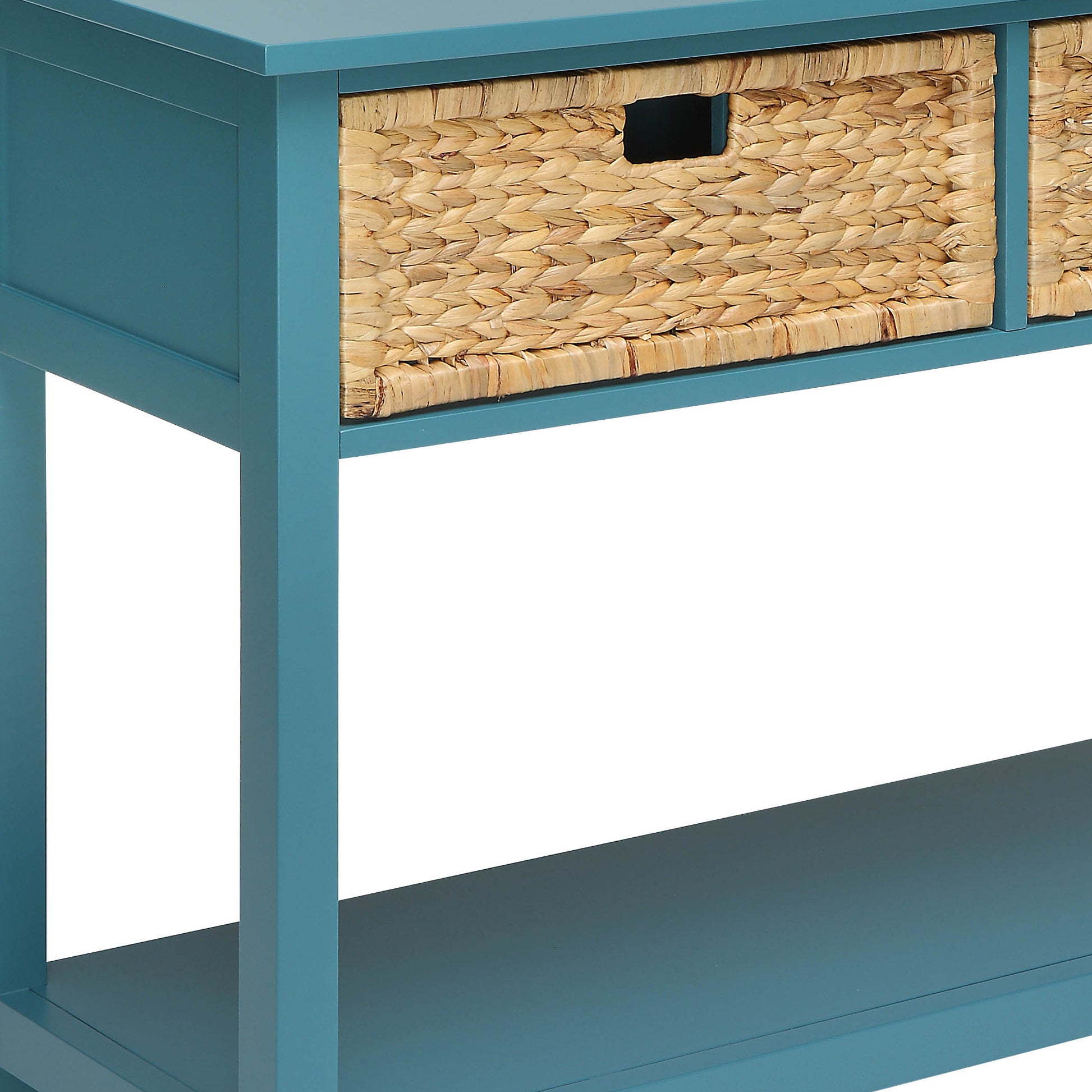 Flavius Teal Finish Console Table FredCo