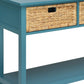 Flavius Teal Finish Console Table FredCo