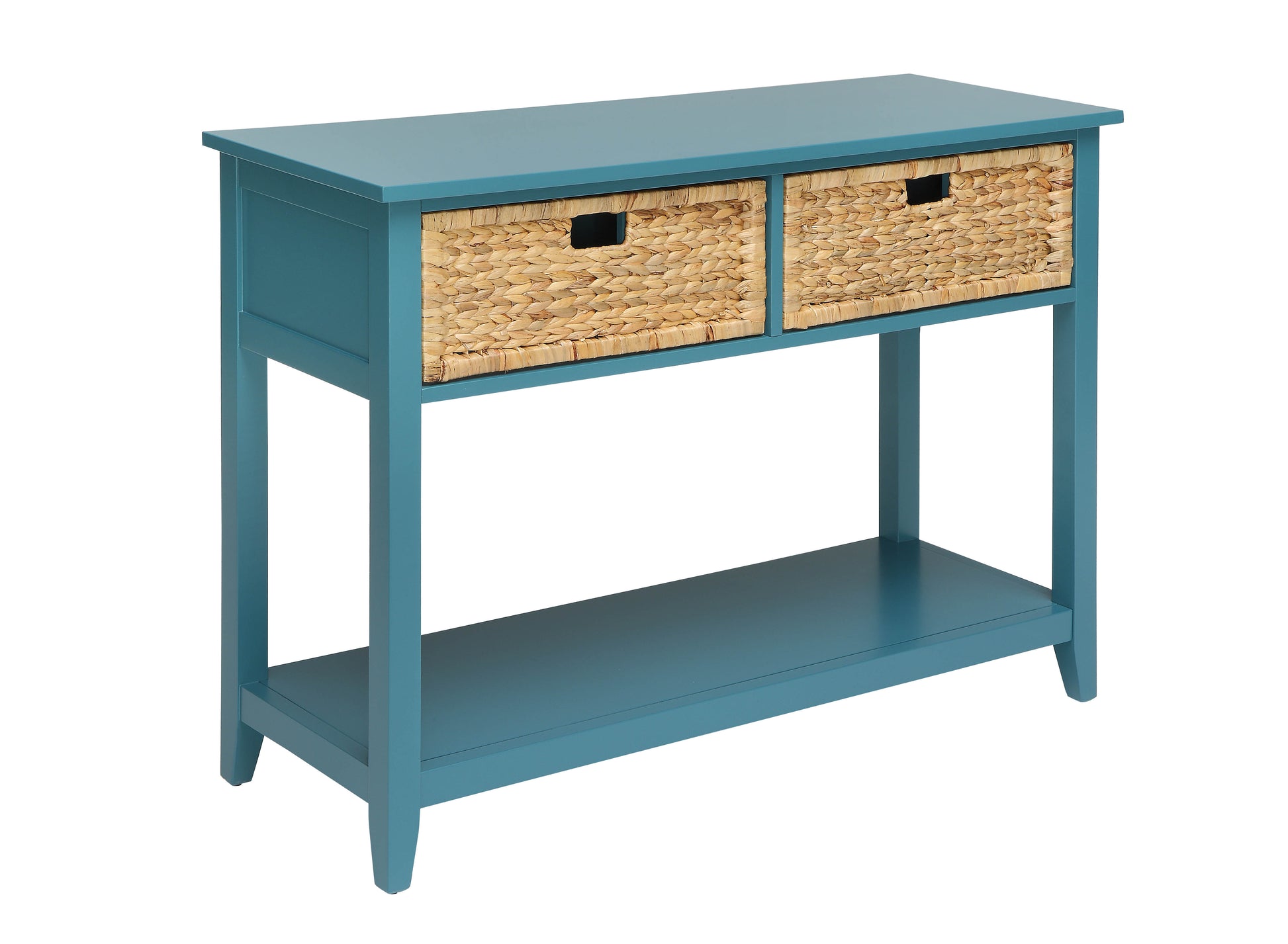 Flavius Teal Finish Console Table FredCo