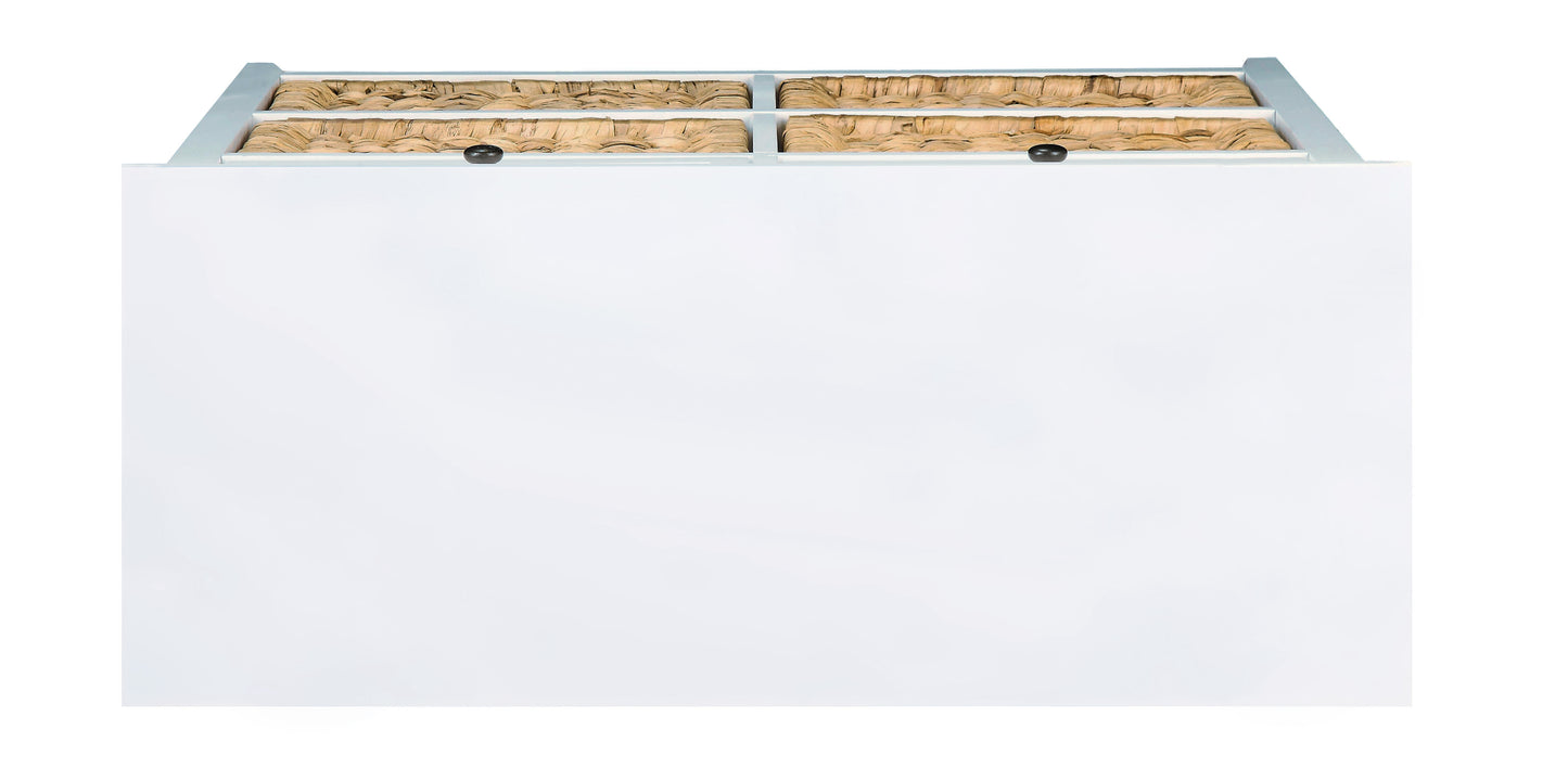 Flavius White Finish Console Cabinet FredCo
