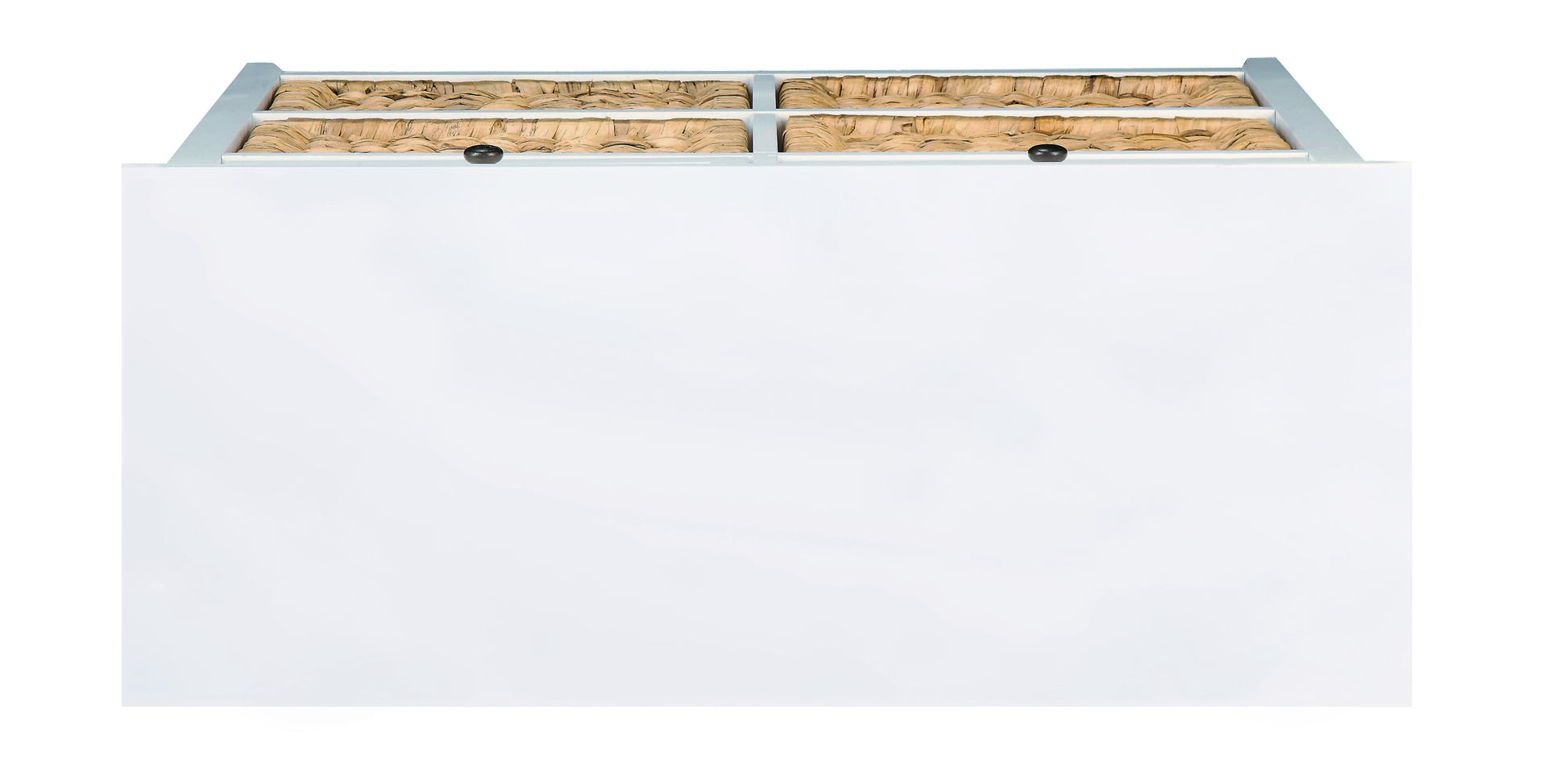 Flavius White Finish Console Cabinet FredCo