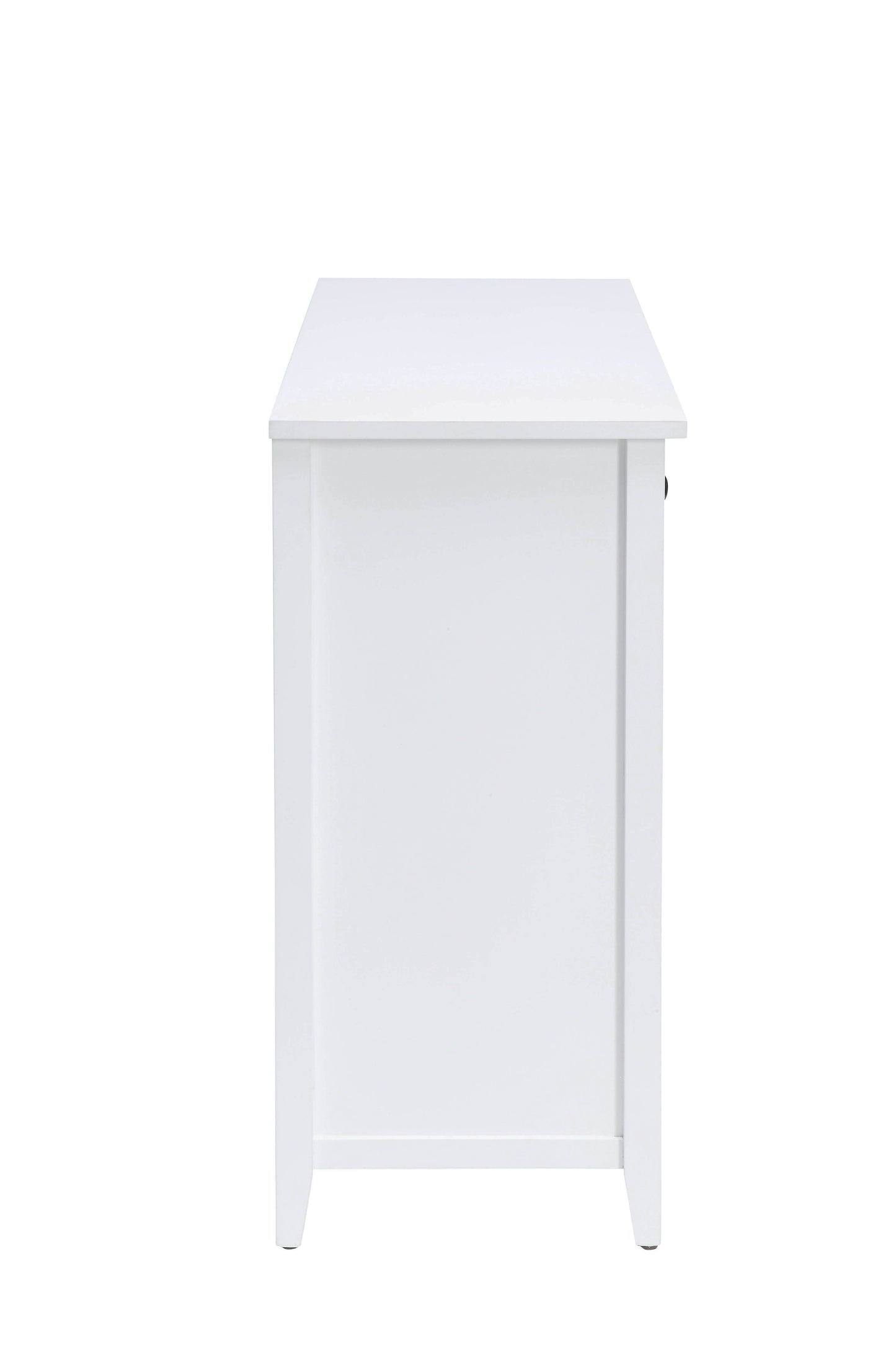 Flavius White Finish Console Cabinet FredCo