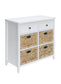 Flavius White Finish Console Cabinet FredCo