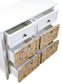 Flavius White Finish Console Cabinet FredCo