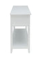 Flavius White Finish Console Table FredCo