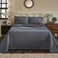 Fleur De Lis 100% Cotton Jacquard Matelassé Bedspread Set FredCo