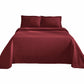 Fleur De Lis 100% Cotton Jacquard Matelassé Bedspread Set FredCo