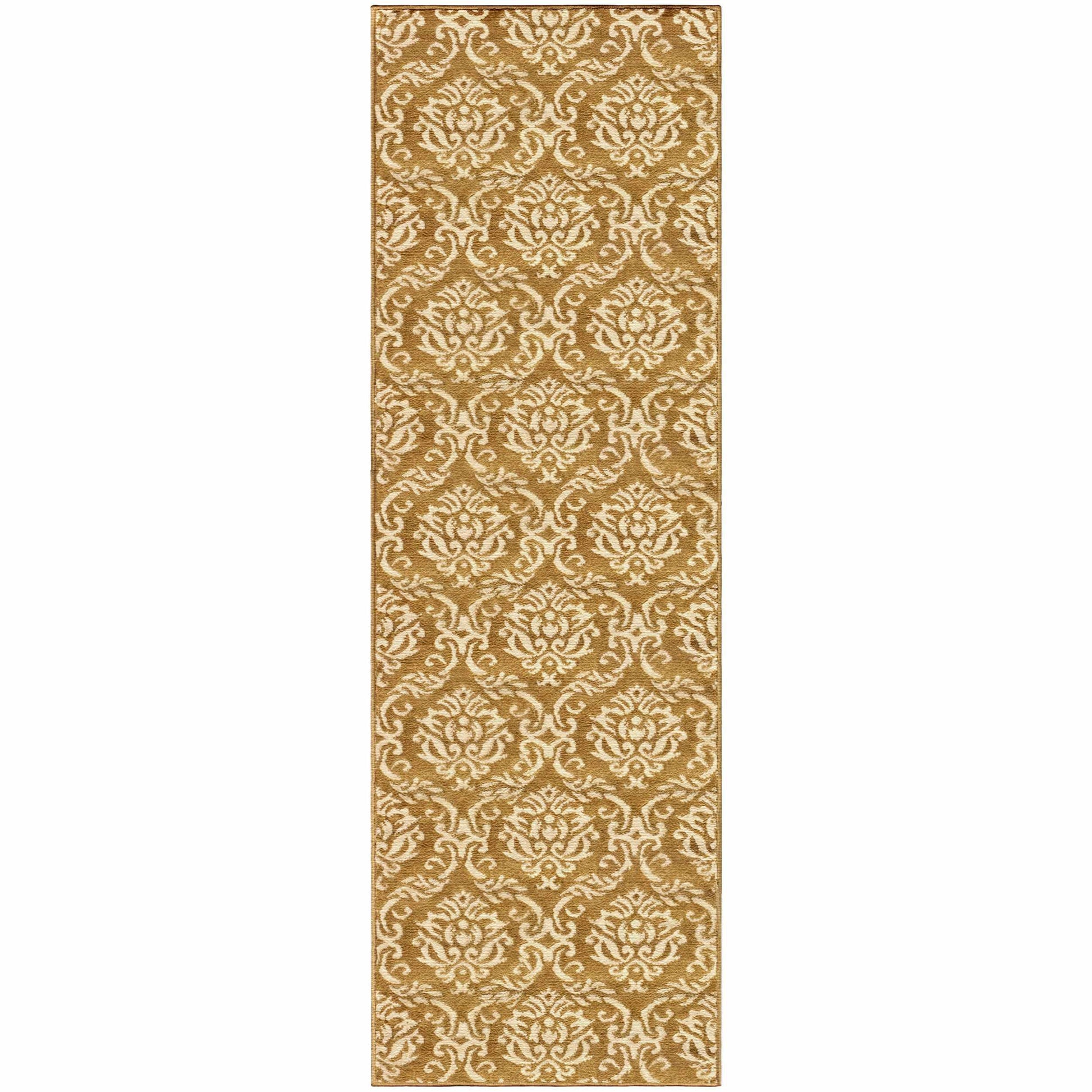 Fleur Vintage Baroque Damask Rug FredCo